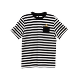 Deer Papa Striped Short Sleeve Tee