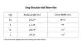 Drop Shoulder Half Sleeve Tee