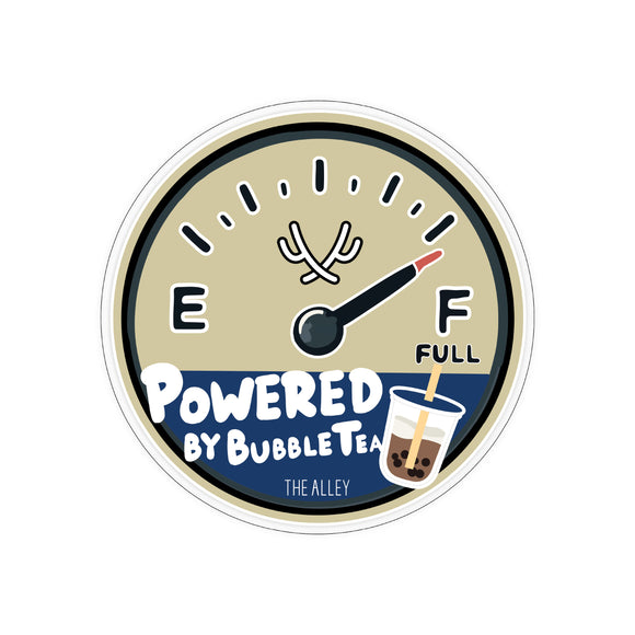 Powered By Bubble Tea Car Sticker